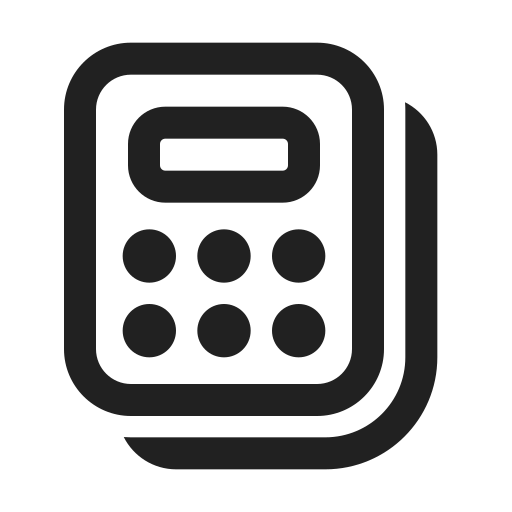 Ic, fluent, calculator, multiple, regular icon
