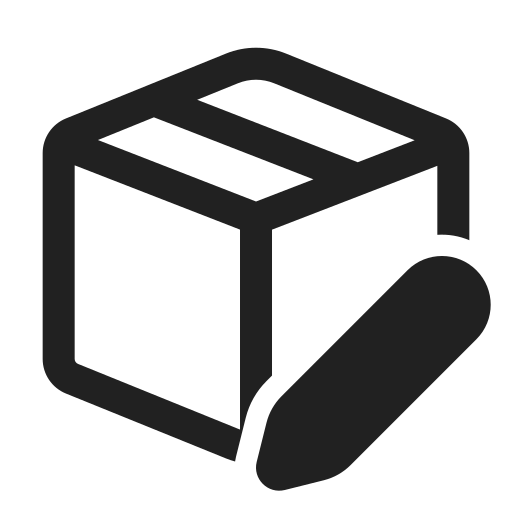 Ic, fluent, box, edit, regular icon