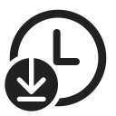 Ic,Fluent,Clock,Arrow,Download,Regular