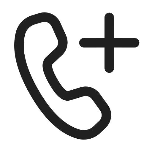Ic, fluent, call, add, regular icon