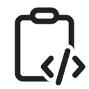Ic,Fluent,Clipboard,Code,Regular