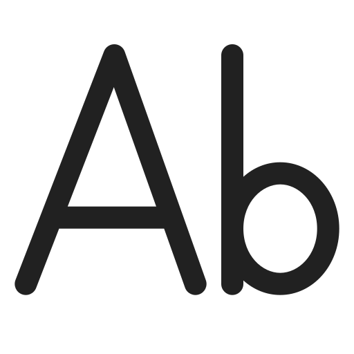 Ic, fluent, text, case, title, regular icon