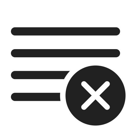 Ic, fluent, text, grammar, dismiss, regular icon