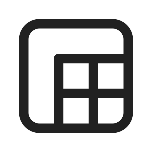 Ic, fluent, table, freeze, column, and, row icon