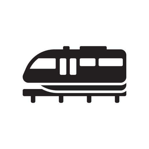 Car, metro, monochrome, monorail, train, transport, transportation icon