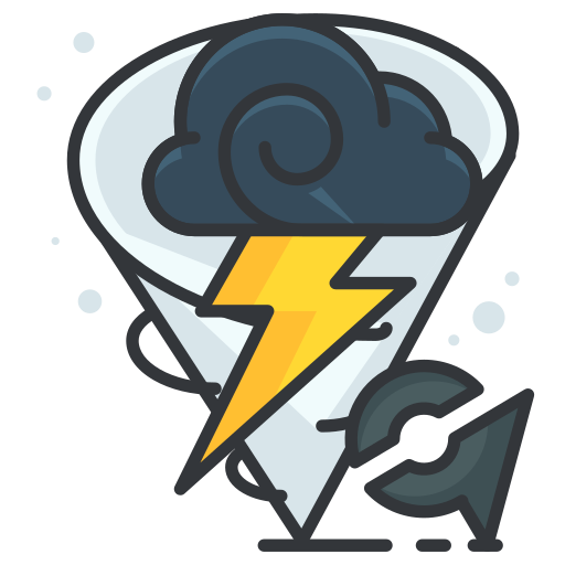 Game, go, play, pokemon, storm, weather icon