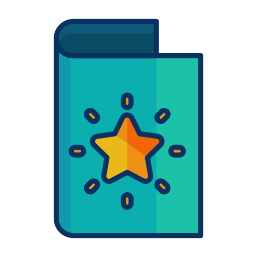 Card, christmas, decorate, greeting, star icon