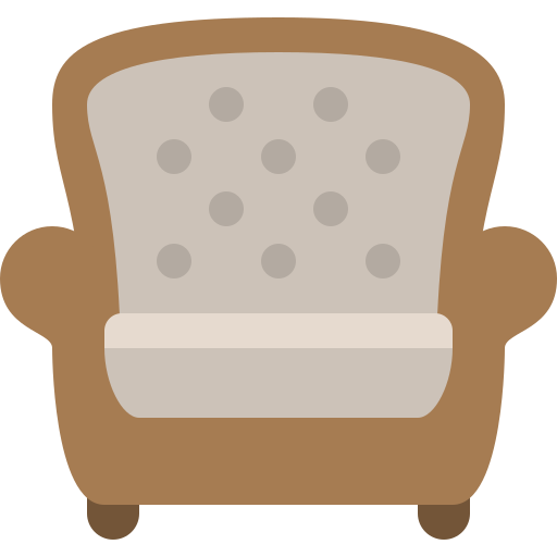 Armchair, chair, household, swing icon