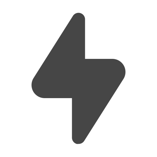 Bolt, flash, lightning, power, charge, energy icon