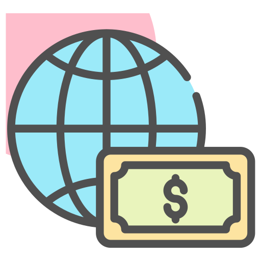 Business, finance, marketing, wide, world icon
