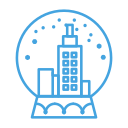 City,Decor,Decoration,Snow,Snowglobe