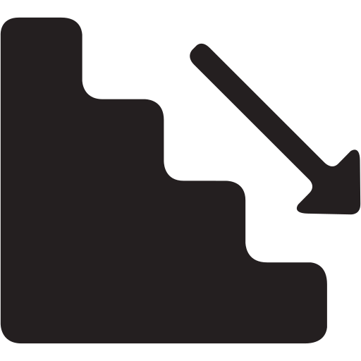 Emergency, stairs icon