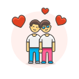 Couple,Gay,Head,To