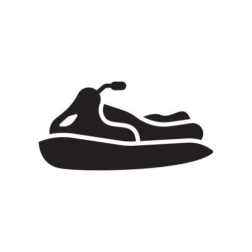 Boat, boating, jet, jetski, propelled, ski icon