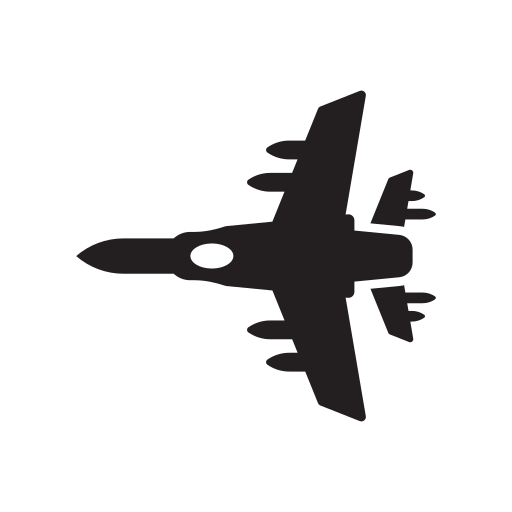 Air, airplane, army, jet, pilot, plane icon