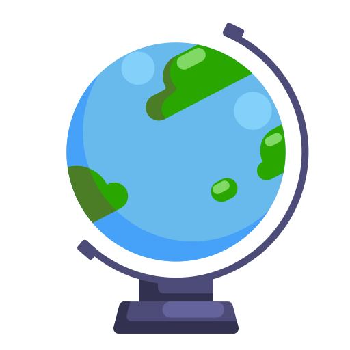 Earth, globe, map, world icon