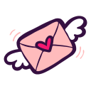 Letter,Love,Mail,Message,Post,Valentine,Wings