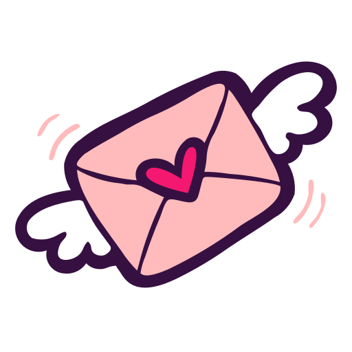Letter, love, mail, message, post, valentine, wings icon
