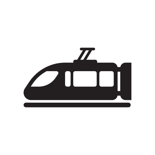 Light, lights, rail, railway, train, transport icon