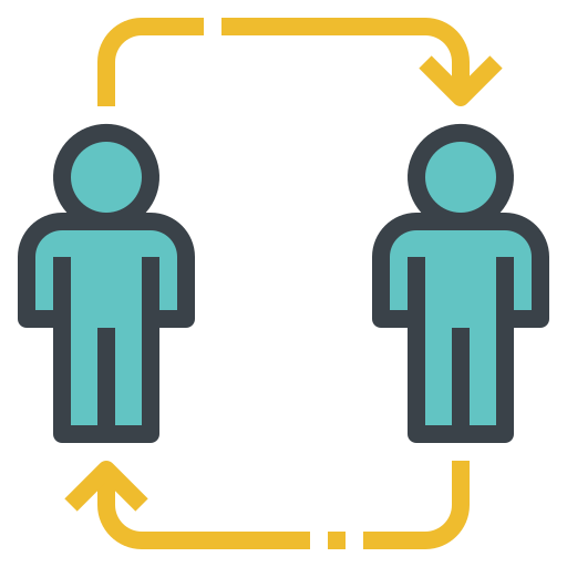 Communication, engagement, human, infection, transfer, transmission, viral icon