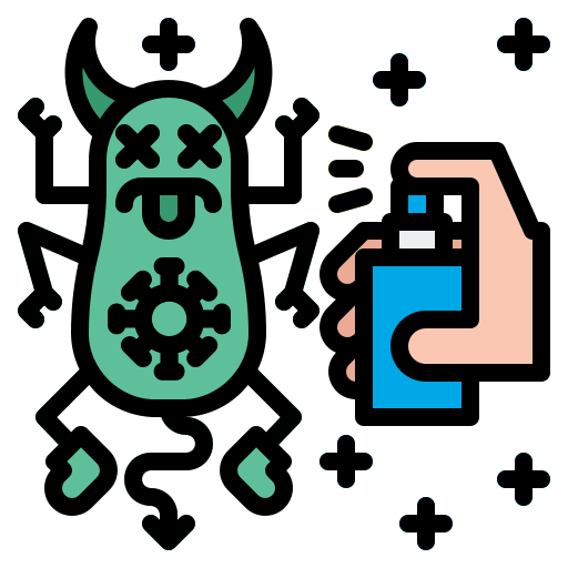 Clean, coronavirus, health, hygiene, sterile, sterilize, virus icon