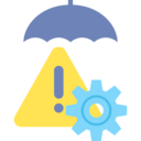 management,gear,miscellaneous,cogwheel,administration,signaling,warning,exclamation mark,umbrella,circle,process,attention,operation,execution