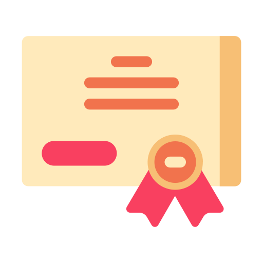 Currency, business, certification, certificate, finance icon