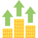 business and finance,investment,business,arrows,graphic,coins,up arrows,growth,increase,benefits,comparative