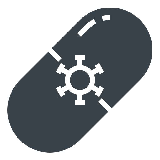 Antivirus, capsule, medical, pill, virus, covid-19, corona icon