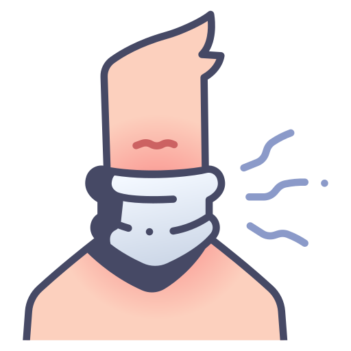 Cervical, collar, injury, medical, neck, patient, treatment icon