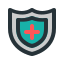 Medical & healthcare set (filled outline) icon 64x64