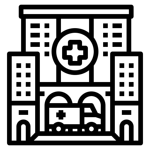 Building, clinic, health, hospital, medical icon