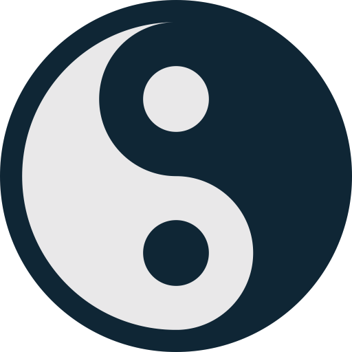 Ying, yang, yan, yin, health, medicine, medical icon