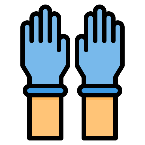 Gloves, hygiene, medical, surgery icon