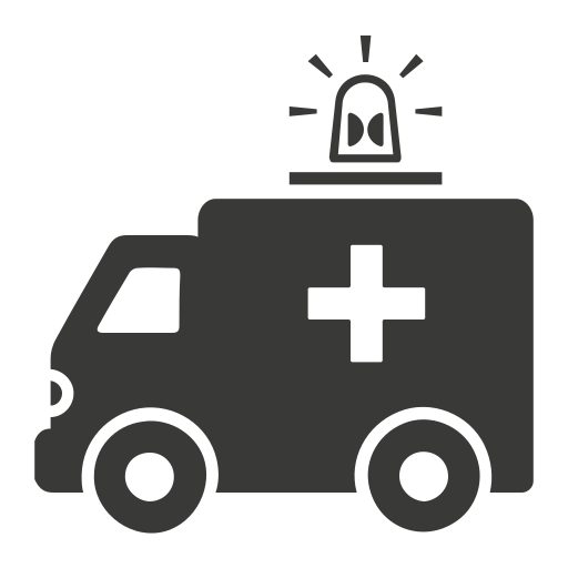 Ambulance, emergency, hospital, medical, treatment icon