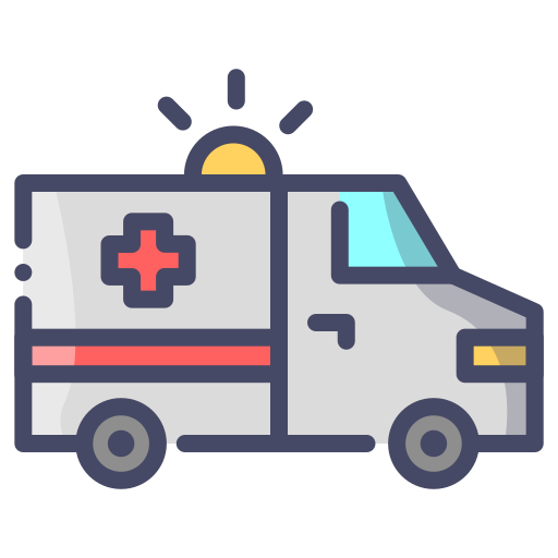 Ambulance, car, emergency, medical, transport, transportation icon