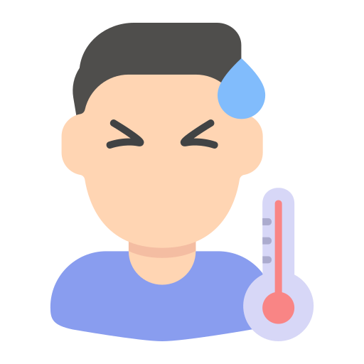 Healthcare, illness, medical, pacient, sickness, temperature icon