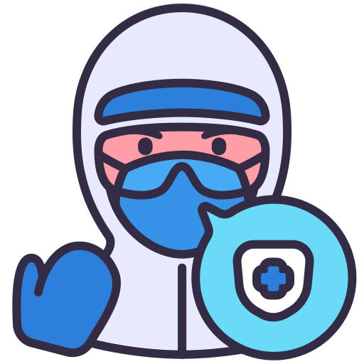 Coronavirus, doctor, medical, ppe, protect, safe, suit icon