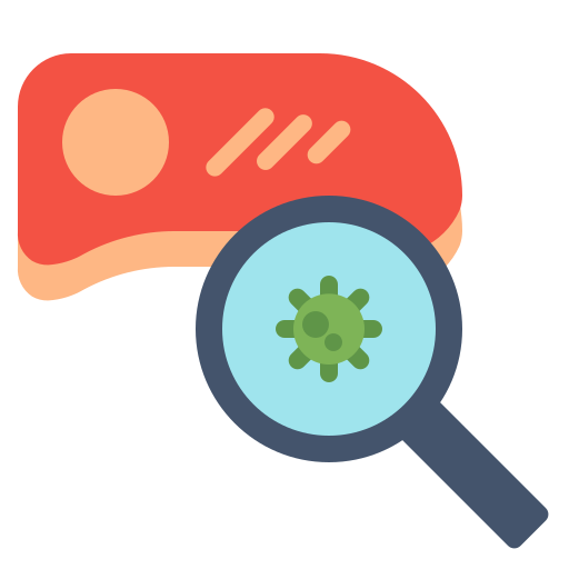 Corona, covid, health, illness, meat, medical, virus icon