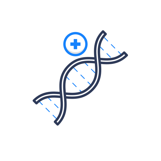 Genetic, health, healthcare, medical, medicine, pharmacy, treatment icon
