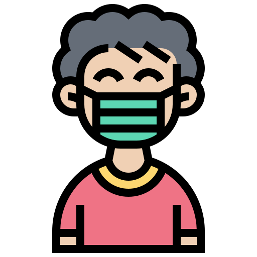 Coronavirus, covid-19, hygiene, man, mask, medical, protection icon