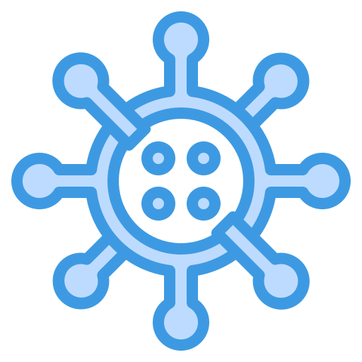 Bacterium, cells, coronavirus, medical, virus icon