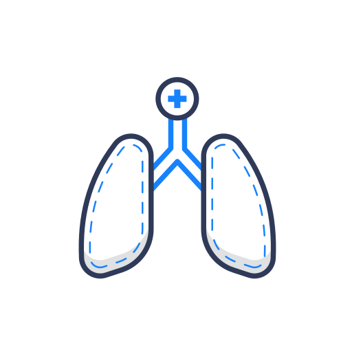 Health, healthcare, lungs, medical, medicine, organ icon