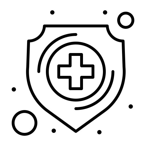 Healthcare, medical, protection, shield icon