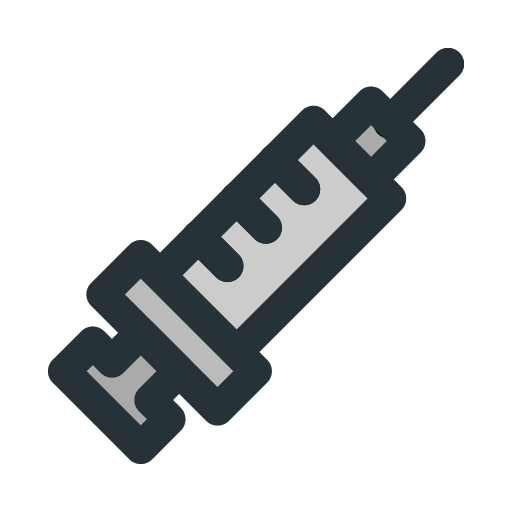 Injection, injector, medical, medicine, vaccine icon