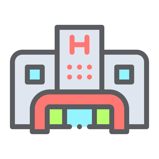 Building, coronavirus, covid19, health, hospital, medical icon