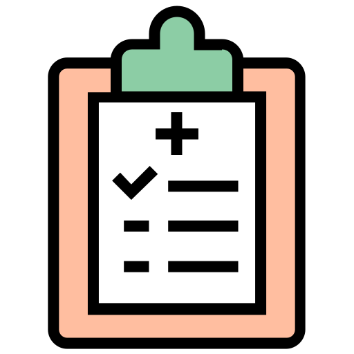 Clipboard, corona, coronavirus, medical, report, virus icon
