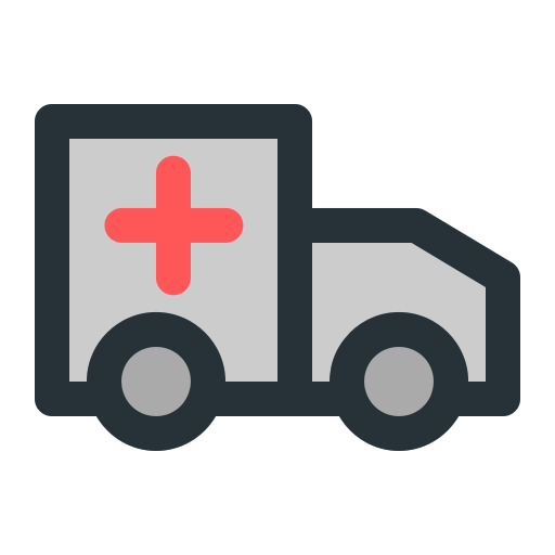 Ambulance, car, health, healthcare, medical icon