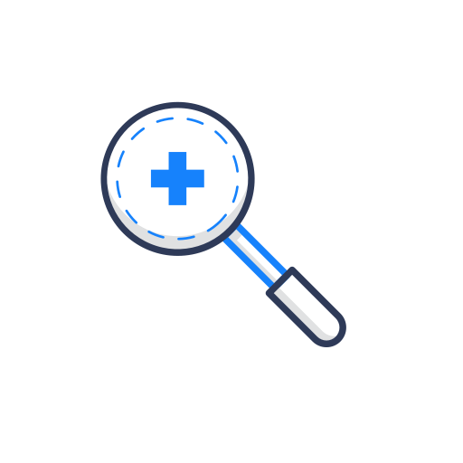 Care, health, healthcare, medical, medicine, search icon