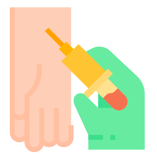 Blood, laboratory, medical, research, science, syringe, test icon